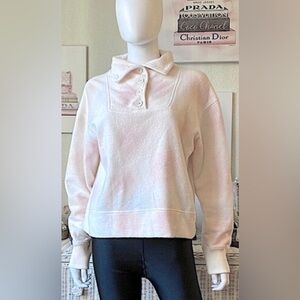 Faherty 70% Cotton blend pullover long sleeve sweater in pink tie dye size small